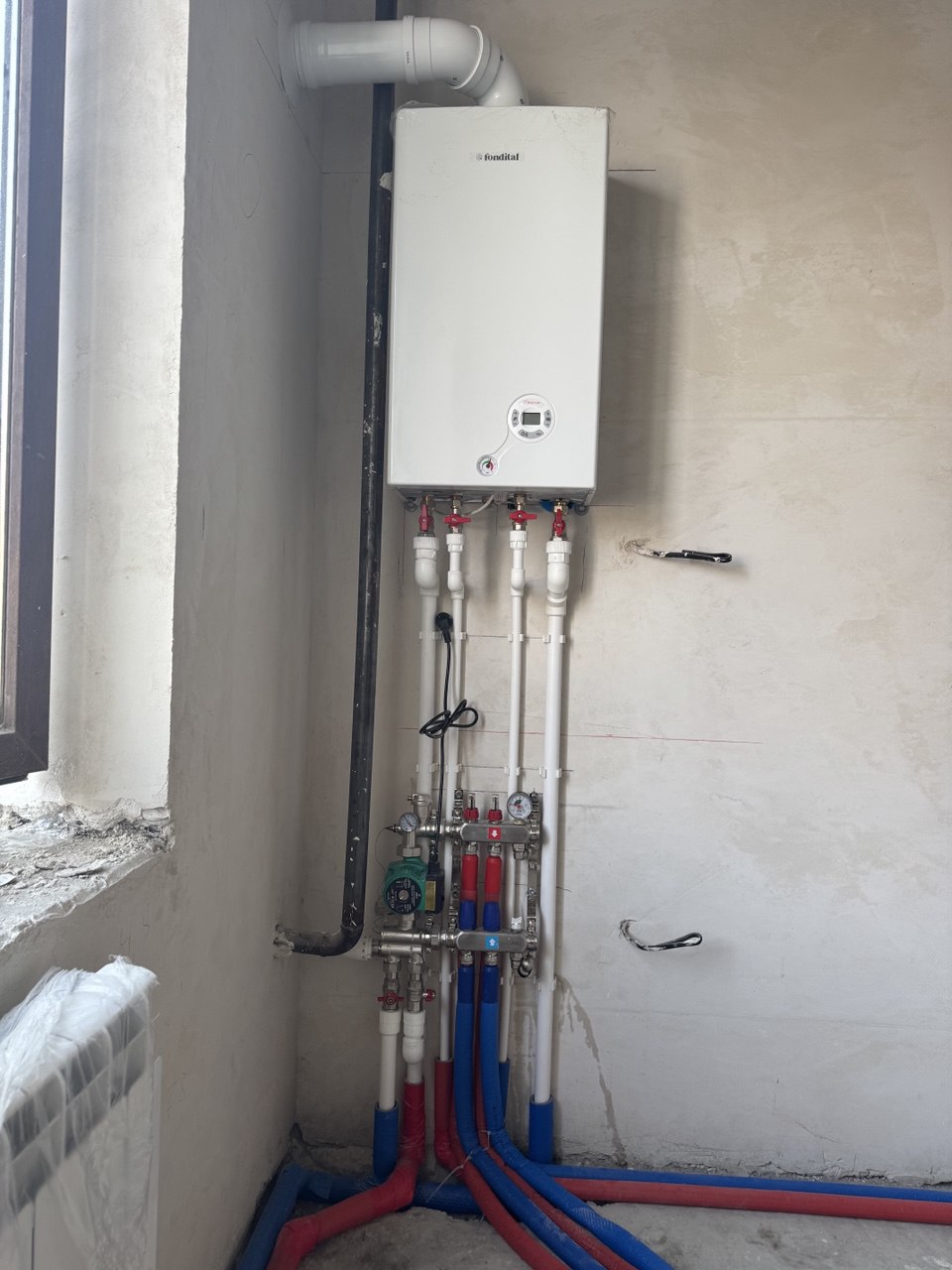 Монтаж котла отопления